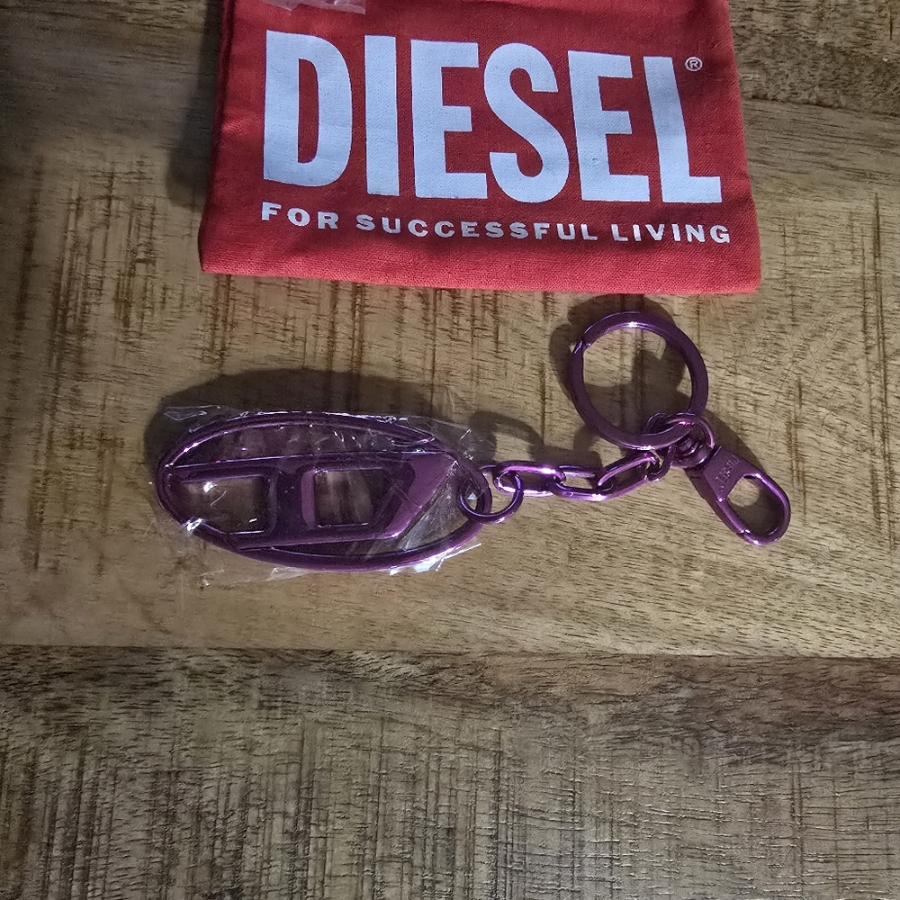 Diesel Metallic Purple Keychain